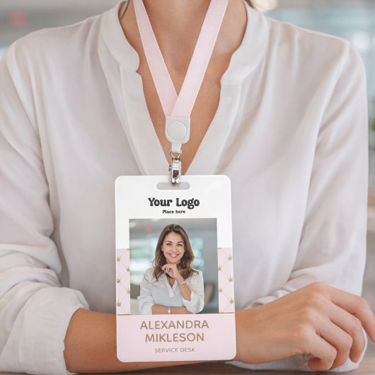 Badge PhotoElegant Soft Gold Crown