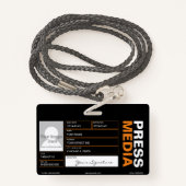 Badge Photographe (Derrière avec lanière)