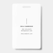 Badge Photographe Full Simple (Dos)