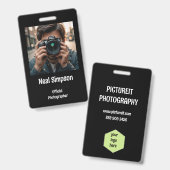 Badge Photographe officiel (Avant & arrière)