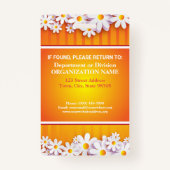 Badge Photographie Blancs joyeux Faisées Identification  (Dos)