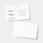 Badge Photographie classique professionnelle - noir blan (Recto et verso)