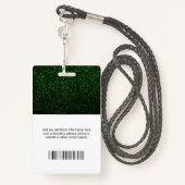 Badge Photographie de l'infirmière Typographie Code à ba (Derrière avec lanière)