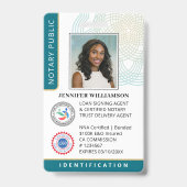 Badge Photographie publique professionnelle Code QR ID T (Avant)