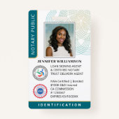 Badge Photographie publique professionnelle Code QR ID T (Devant)