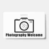 Badge Photos bienvenues ! (Arrière)