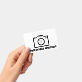 Badge Photos bienvenues ! (Manuel / portable)