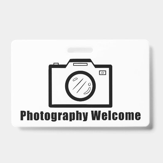 Badge Photos bienvenues ! (Avant)