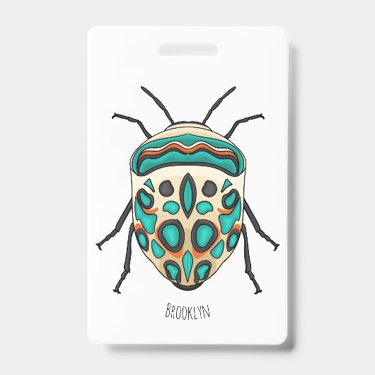 Badge Picasso bug cartoon illustration (Avant)