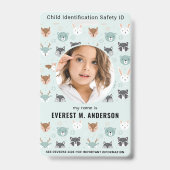 Badge Pièce d'identité d'urgence Pièce d'identité Pièce  (Avant)