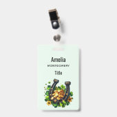 Badge Pièces en or Lucky Horseshoe et Clover (Face avec clip)