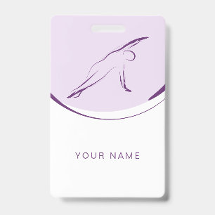 Badge Pilates Side Bend pose Couleur