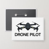 Badge Pilote de drone Bouton (Recto/Verso)