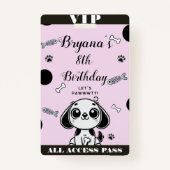 Badge Pink Black Fish Bones Chien Chien Chien Chien Anni (Dos)