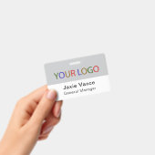 Badge Pink Custom Hard Plastic  with Metal Clip (À main)