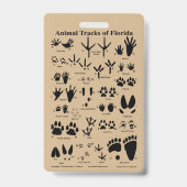 Badge Pistes animales de Floride (Dos)