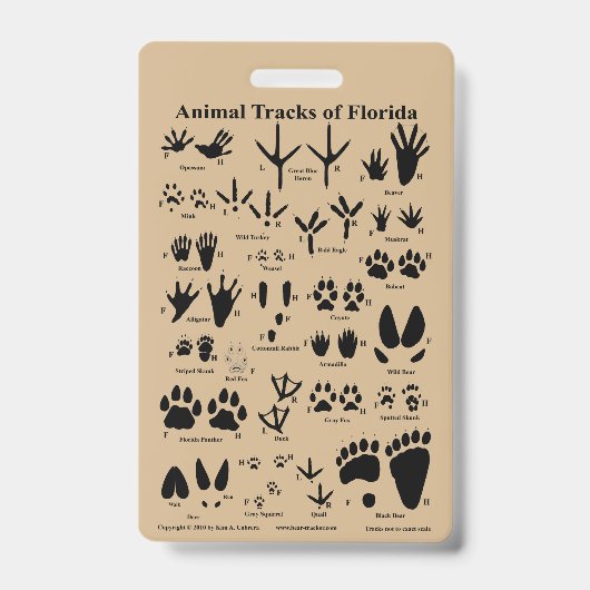 Badge Pistes animales de Floride (Face)