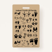 Badge Pistes animales de Floride (Devant)