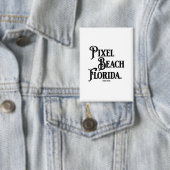 Badge Pixel Beach Floride Bouton (Insitu)