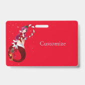 Badge Pixie de Noël Mermaid Thunder_Cove (Arrière)