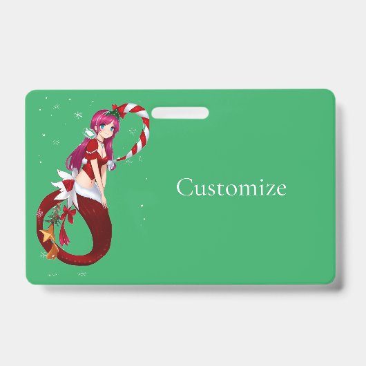 Badge Pixie de Noël Mermaid Thunder_Cove (Avant)