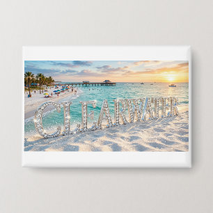 Badge Plage de Clearwater Floride Bouton