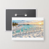 Badge Plage de Clearwater Floride Bouton (Recto/Verso)