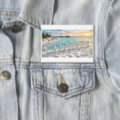 Badge Plage de Clearwater Floride Bouton (Insitu)
