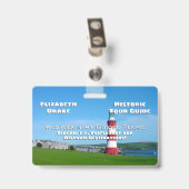 Badge Planificateur de destination ou organisateur de (Back with Clip)