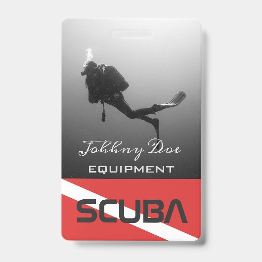 BADGE PLONGEURS DE SCUBA PERSONNALISABLES (Avant)