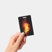 Badge Plume de paon de feu (Manuel / portable)
