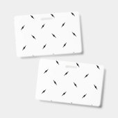 Badge Point, noir (Avant & arrière)