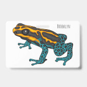 Badge Poison dart frog cartoon illustration (Arrière)