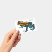 Badge Poison dart frog cartoon illustration (Manuel / portable)