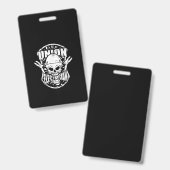 Badge Poison de Tough Union (Avant & arrière)