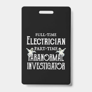 Badge Poison paranormal professionnel du Paranormal Elec