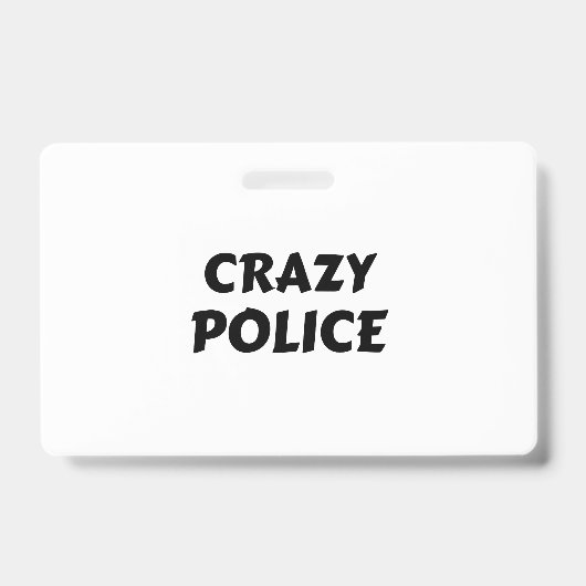 BADGE POLICE DÉJANTÉE (Avant)