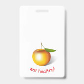 Badge Pomme 3-d (Arrière)