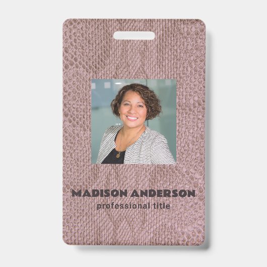 Badge Porte-badge d'identification professionnel en faux (Avant)