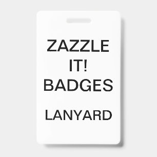 Badge Porte-badge personnalisé sur cordon