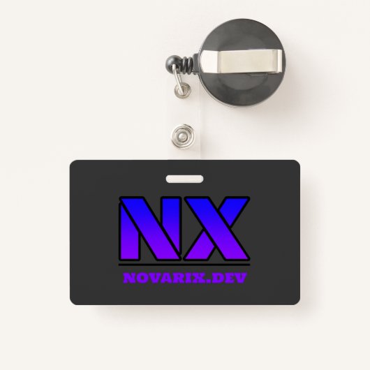 Badge Porte-clés de Novarix (Back with Retractable)