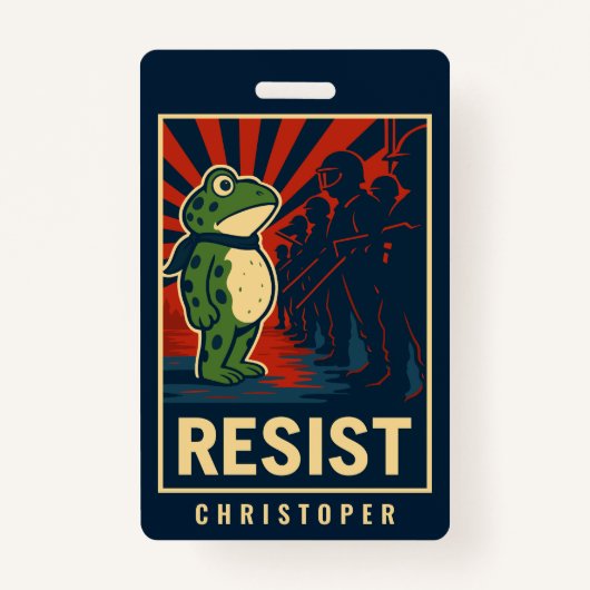 Badge Portland Frog Protest (Devant)
