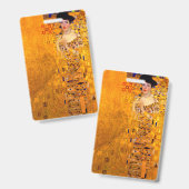 Badge Portrait d'Adèle Bloch-Bauer par Gustav Klimt (Avant & arrière)