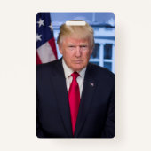 Badge Portrait officiel de Donald Trump (Devant)