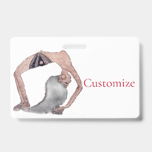 Badge Pose vintage de Yoga Backbend Thunder_Cove (Avant)