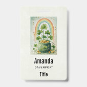 Badge Pot de vieil or et arc-en-ciel (Arrière)