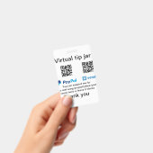 Badge Pot virtuel de pourboires code q r donation d'arge (Manuel / portable)