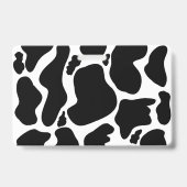 Badge Pots de vache noir simple Animal (Arrière)