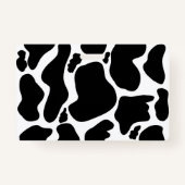 Badge Pots de vache noir simple Animal (Dos)