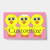 Badge Poulet mignon Thunder_Cove (Arrière)